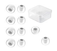 KBEAR 07 Lot de 5 paires d'embouts en silicone respirants et confortables insonorisants pour ZS10PROX/ZS10PRO/ZST/EDXPRO/ZSNPROX/ZS12PRO2/K01/Storm/BK1/DC03/DC01PRO/CRA IEM (blanc, M)