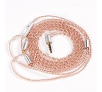 Kbear Câble d'écouteurs 4N haute pureté en cuivre cristal unique pour moniteur intra-auriculaire - Câble de rechange pour casque audio TIN T2 T3 T2 PRO KBEAR F1 SE215 SE315 MMCX, 3,5 mm, micro