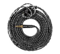 KBEAR Câble JunTian IEM 2m 16 conducteurs 5N OCC plaqué argent QDC 3,5 mm pour kz zs10 Pro, Tangzu wan'er, audiophile et batteur