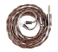 KBEAR Cadence Câble IEMs 2 broches 6N Cuivre plaqué argent haute pureté Câble de casque Hi-Fi Prise jack 4,4 mm Câble d'écouteurs 120 cm Compatible avec KZ ZST / ZS10 PRO/EDX PRO/CCZ Melody