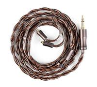 KBEAR Cadence MMCX IEMs Câble 6N en cuivre haute pureté plaqué argent Câble pour casque HiFi 3,5 mm Fiche 120 cm Câble pour écouteurs Sh-ure SE315, SE215, So-ny IER-M9, Fi-iO FD3 PRO FH9