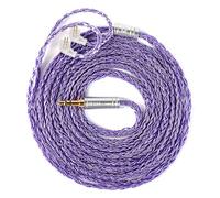 KBEAR JunTian Câble pour écouteurs intra-auriculaires CCZ Melody IEM 16 fils 5N OCC plaqué argent pour KBEAR KS1, audiophile et musicien, batteur (TFZ-broches, prise 3,5 mm)