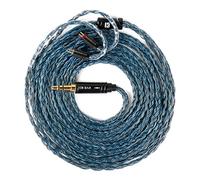 KBEAR JunTian IEM Câble pour écouteurs intra-auriculaires de 2 m de long, 16 fils 5N OCC plaqué argent pour kz zs10 Pro, CCZ Melody, audiophile et musicien, batteur (2 broches, prise 3,5 mm)