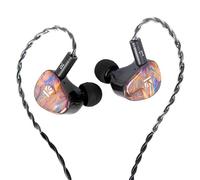 KBEAR KB02 Écouteurs intra-auriculaires avec coque en résine colorée, conducteur dynamique à conduction osseuse, écouteurs filaires, écouteurs IEM HiFi avec câble OFC 2 broches 4N prise de 3,5 mm pour