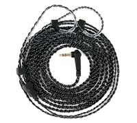 KBEAR KS1 IEM Câble de moniteur avec broches TFZ 1,5 m pour CCZ Melody/DC01 PRO/MC02/DC02/DC03/NC01/KS2/Storm, CCZ 4N OFC fil plaqué argent (encre, TFZ-Pin, prise 3,5 mm)