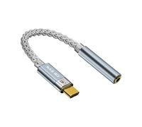 KBEAR Moondust Adaptateur USB C vers prise jack 3,5 mm, type C vers écouteurs numériques 3,5 mm, adaptateur auxiliaire vers USB C pour iPhone 15/Pro/Plus, iPad Pro, Samsung Galaxy, Huawei, Xiaomi