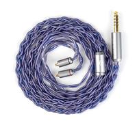 KBEAR Neon MMCX IEMs Câble 5N en cuivre sans oxygène haute pureté - Câble d'écouteurs HiFi 4,4 mm - Fiche 120 cm - Pour Shu-re SE315, SE215, So-ny IER-M9, Fii-O FD3 PRO FH9