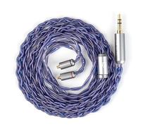 KBEAR Neon MMCX IEMs Câble 5N en cuivre sans oxygène haute pureté Câble pour casque HiFi 3,5 mm Fiche 120 cm Câble pour écouteurs Sh-ure SE315, SE215, So-ny IER-M9, Fii-O FD3 PRO FH9