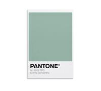 KBGDFSDF PANTONE Impression sur toile pour salon, chambre à coucher Motif crème de Menthe 20 x 30 cm