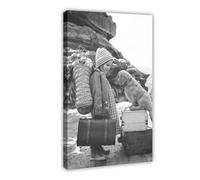 KBGDFSDF Poster d'art Robert Doisneau (24) sur toile pour décoration de chambre à coucher, cadeau 50 x 75 cm