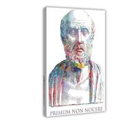 KBGDFSDF Poster Hippocrate sur toile - Art mural - 20 x 30 cm