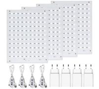 KBIBCK 4PCS CMYK Lithophane LED Backlight Board Kit Compatible with Bambulab A1/A1 mini Combo/P1P/P1S/X1C/X1E AMS Imprimante 3D avec câble USB et Câble de Connexion pour Modèle Photo Imprimé en 3D
