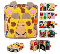 KBIBCK Busy Board Montessori, Quiet Book, Jouet Enfant 1 2 3 4 5 6 Ans Jeux Montessori Jouets D'activité et de Développement, Cadeau Enfant 1 â 6 Ans