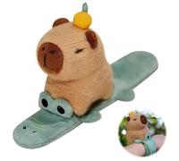 KBIBCK Capybara Bracelet à clip pour enfants, bracelet crocodile Capybara, bracelet Capybaras en peluche, avec jouet, bracelet mignon pour enfants, garçons et filles