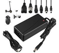 KBIBCK Chargeur Trotinette Electrique, 42V 2A Chargeur Hoverboard avec 6 Connecteurs, Scooter Électrique, Chargeur Universel Batterie pour Xiaomi M365/Pro 2,Hoverboard, Planche à Dérive,Monocycle (EU)
