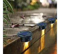 KBIBCK Lot de 4 lampes solaires flottantes pour piscines, lumières étanches pour piscines terrestres et piscines au sol Above, éclairage LED pour étang, accessoires de piscine