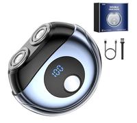 KBIBCK Mini rasoir électrique KBIBCK pour homme, avec écran LED, étanchéité IPX6, 7 000 tr/min, portable, chargement USB-C, idéal pour les voyages, la maison et la voiture