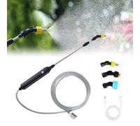 KBIBCK Pulverisateur Electrique, Pulvérisateur Électrique de Jardin avec 5 M de Tuyau et 3 Buses, Pulverisateur Lance Telescopique, Rechargeable Pistolet Multifonction pour Arrosage, Désherbage (B)