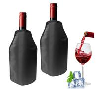 KBIBCK Refroidisseur Bouteille, Lot de 2 Rafraichisseur de Bouteille de Vin, Manchon Rafraîchissant pour Vin, Vin Effervescent, Portable et idéal pour les pique-niques, les fêtes et les cadeaux