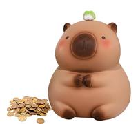 KBIBCK Tirelire en Forme de Capybara, Tirelire Enfant, Boîte à Monnaie en Forme,Tirelire Animal Mignon, Décoration de Chambre Enfant, Jouet Capybara Cadeau d'anniversaire pour Enfant et Amis