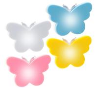 KBIBCK Veilleuse Enfant LED, 4 Pcs Veilleuse Enfant pour Prise Électrique, Lampe Nomade Enfants de Nuit avec Capteur Crépusculaire, Kawaii Deco Cadeau pour Chambre, Couloir, Escalier, Salon (Papillon)