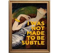 KBKBART Art mural vintage féministe encadré doré, affiche féministe classique pour chambre, décoration féministe inspirante pour chambre à coucher, citations féministes motivantes, cadeaux féministes