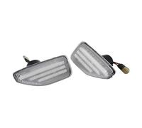 KBKEUBUAD Signal Indicateurs lumières Feux Position Latéraux Dynamiques Clignotants Pour D&Acia Pour Duster Pour Sandero II Pour Logan 2 MCV Pour Stepway LED(Dynamic Crystal)