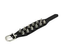 KBLDOPN Bracelet en cuir punk à trois rangées de pointes cuspidales, rivets, large manchette, PU, gothique, rock, unisexe, bijoux for hommes Pour Cosplay Concert De Rock(Color-23)