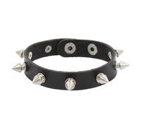 KBLDOPN Bracelet en cuir punk à trois rangées de pointes cuspidales, rivets, large manchette, PU, gothique, rock, unisexe, bijoux for hommes Pour Cosplay Concert De Rock(Color-18)