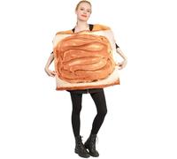 KBLDOPN Couleur Cosplayer beurre de cacahuète Toast fraise confiture pain nourriture Cosplay Costume Couple Performance tenue fête Festival(Color 1)