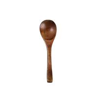 KBLDOPN Lot de 5/1 bols en noix coco for servir des salades, flocons d'avoine, du yaourt, réutilisables, bois, for la cuisine Pour Salade, LéGumes(Color Spoon-15.7cm,1PC)