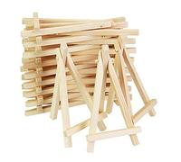 KBNIAN 20 Pcs Mini Chevalet de Table en Bois Naturel Chevalet de Menu Marque Place Porte Nom pour Mariage Reataurant Petit Chevalet de Présentation Decoratif pour Cadre Photo Tableau Miniature