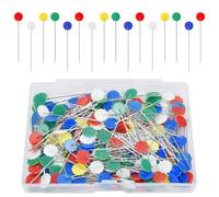 KBNIAN 400 PCS Épingles à Couture, Épingles à Tête, Épingles Couture à Tête Plate, Épingles à Coudre, Épingles à Tête Couture, Pique Epingle Couture, Aiguilles Couture en Forme de Fleur pour Artisanat