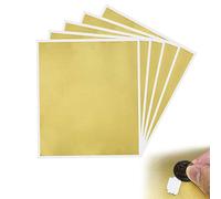 KBNIAN 5 Feuilles Cartes à Gratter Autocollant DIY Étiquettes à Gratter Rectangle Autocollant à Gratter Or Sticker à Gratter Scratch Card Sticker 23.5*20cm pour Scrapbook, Carte Postale, Fête, Cadeau