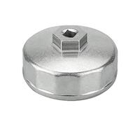 KBNIAN Cloche de Filtre à Huile 74mm 14 Pans en Alliage d'Aluminium Charge Lourde Compatible avec Clef 3/8" Douille 27mm pour Moteur de 2,3L et 2,5L Voiture Mercedes Benz Porsche BMW Volkswagen