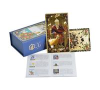 Kbnuetyg Cartes de Tarot - 80 Cartes Tarot Initiation - Jeu de Société Instructions Détaillées | Voyage Quotidien Adultes Famille