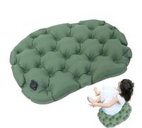 Kbnuetyg Coussin de siège d'avion - Coussin rehausseur gonflable portable, coussin de soutien confortable de voyage, tapis pliable épais résistant à l'humidité | Aide à la position assise légère pour