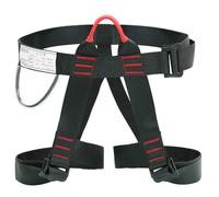Kbnuetyg Harnais De Sécurité D'extérieur - Ceinture Noire, Sangle Demi-corps, Équipement Réglable, En Rappel Professionnelle Et Fiable | Protection Polyvalente Pour Le Sauvetage, La Randonnée, L'