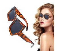 Kbnuetyg Lunettes de élégantes pour femmes - Monture irrégulière élégante, lentille de protection UV tendance, lunettes de en plein air, randonnée, silhouette artistique en forme de sourcil | Omb
