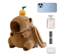 Kbnuetyg Sac À Dos Capybara | Cartable Grande Capacité - Capybara Doux Animaux En Peluche Sac À Dos,Pour Filles Anniversaire Voyage Excursion d'une Journée Camping Pique-Nique Sport