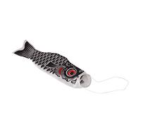 KBOLAE 55-150cm Divers Manche à air Japonais Carpe Drapeau Koi Nobori Voiliers 55cm Noir