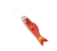 KBOLAE 55-150cm Divers Manche à air Japonais Carpe Drapeau Koi Nobori Voiliers 70cm Rouge