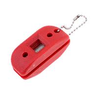 KBOLAE Aiguiseur de lame de skate avec pochette de transport pour joueur de hockey / patineur Avid Rouge