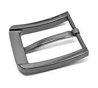 KBOLAE Boucle de ceinture de rechange pour homme - Accessoire réutilisable rectangulaire - 40 mm - Noir acier, 35 mm., Gunmetal Black