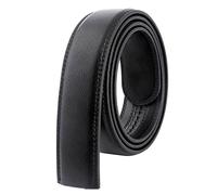 KBOLAE Ceinture en cuir pour homme sans boucle pour projets de bricolage, boucles à cliquet automatiques, bande de ceinture café, 125 cm, 125 cm