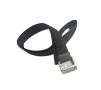 KBOLAE Ceinture réglable avec doubles anneaux en D pour hommes et femmes - Robuste et élégante, facile à ajuster. Ceinture de taille en toile de sangle de rue rouge côté noir en soie
