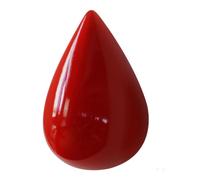 KBOLAE Crochet mural en forme de goutte d'eau pour salon, salle de bain, vêtements, ceinture, écharpe, clés, sac à main, organisateur de décoration, support rouge L