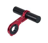 KBOLAE Extension de guidon de vélo - Support de support de téléphone - Tube en carbone rouge et carbone de 10 cm