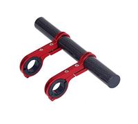 KBOLAE Extension de guidon de vélo - Support pour lampe de téléphone - Tube en carbone rouge et carbone - 20 cm