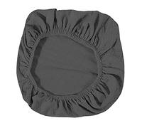 KBOLAE Housse de chaise de bureau couleur unie pour fauteuil, chaise de bureau, chaises d'ordinateur, gris foncé, 38 à 50 cm